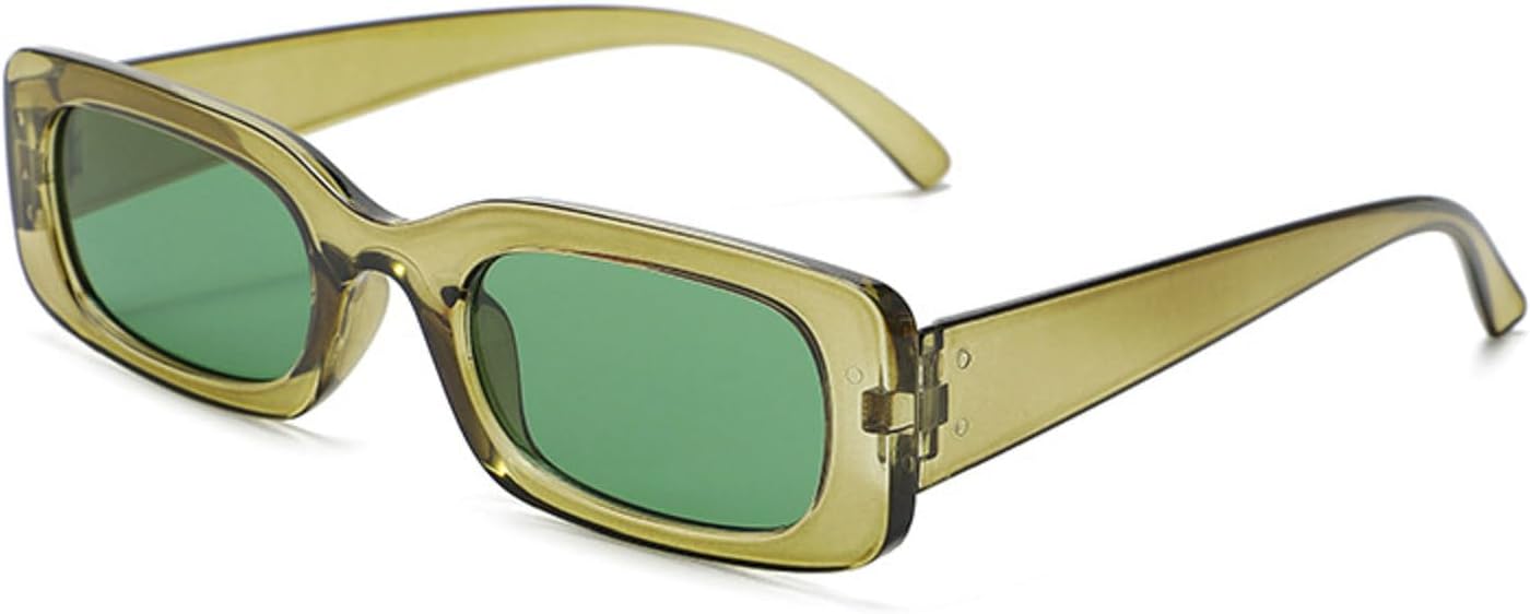 

Модные квадратные солнцезащитные очки для женщин, роскошные солнцезащитные очки для активного отдыха и вождения, винтажные очки, защита от УФ-излучения UV400 mincl, Green