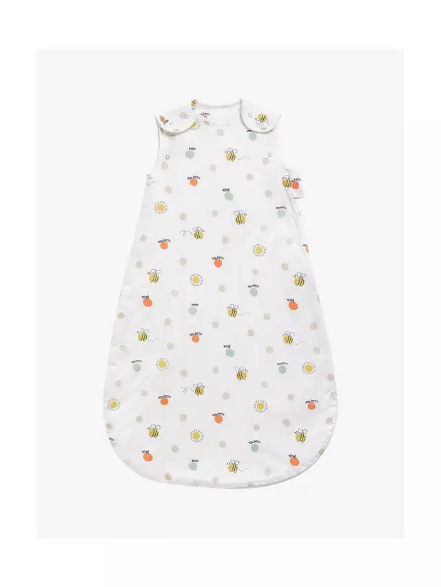 

Детский спальный мешок John Lewis Oh My Darling Bee Sun Print, цвет white/multi