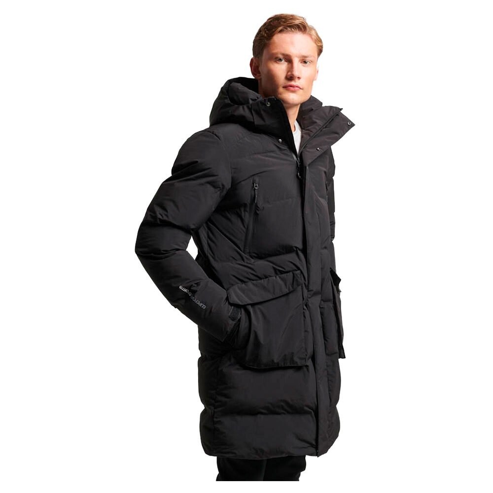 

Куртка Superdry Longline Padded, черный