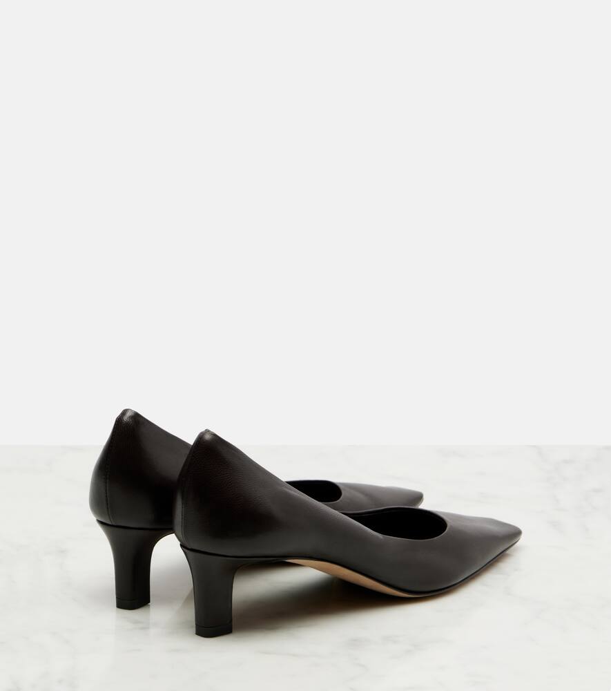 Туфли-лодочки Carla 45 из кожи The Row, Lacquer Brown — фото 2