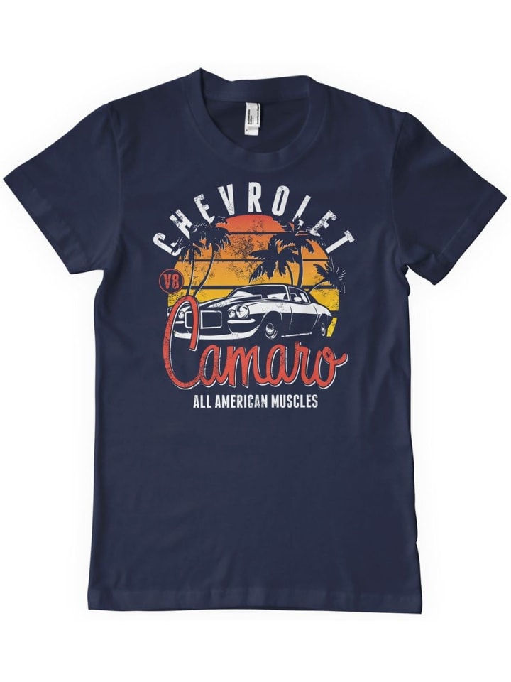 

Футболка Chevrolet Sunset T-Shirt синего цвета Camaro, Синий, Футболка Chevrolet Sunset T-Shirt синего цвета Camaro