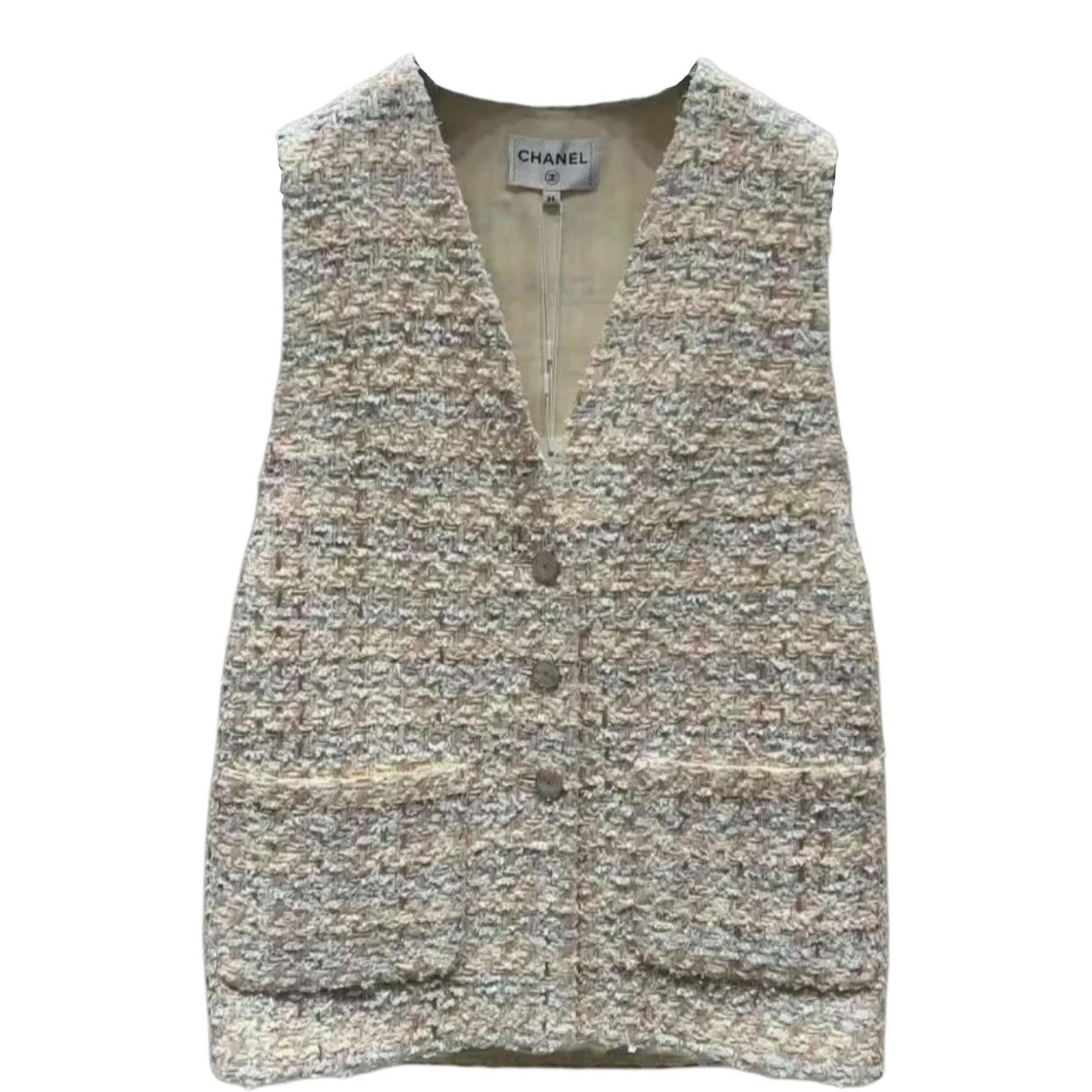 

CHANEL 25P топ-майка женская светло-желтая