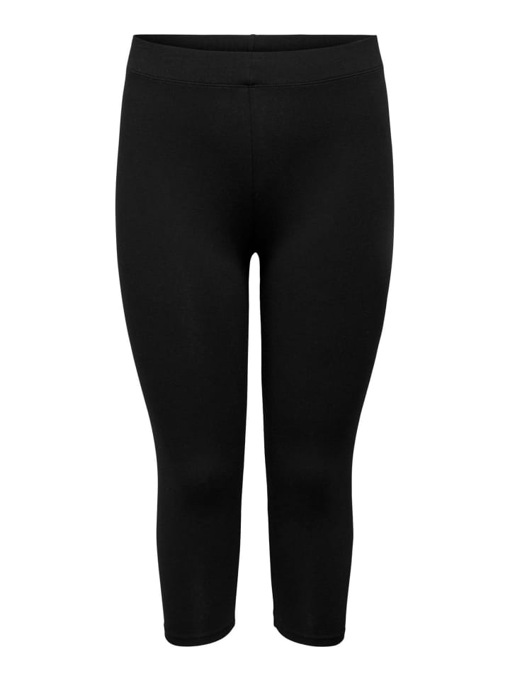 

ONLY Carmakoma Короткие леггинсы 3/4, эластичные брюки больших размеров CARTIME, черные