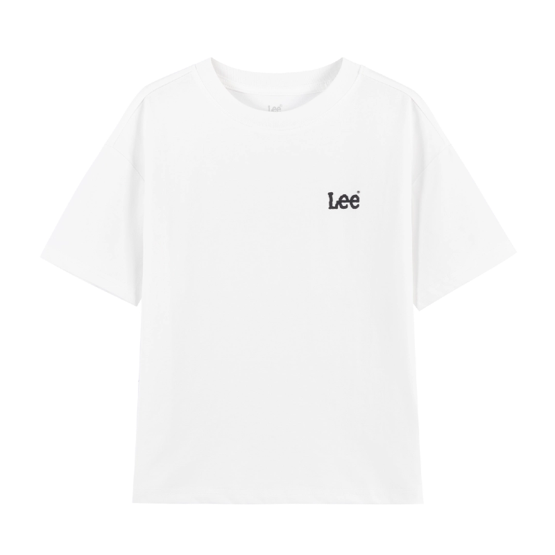 

Футболка с коротким рукавом и V-образным вырезом для подростков Lee, белый