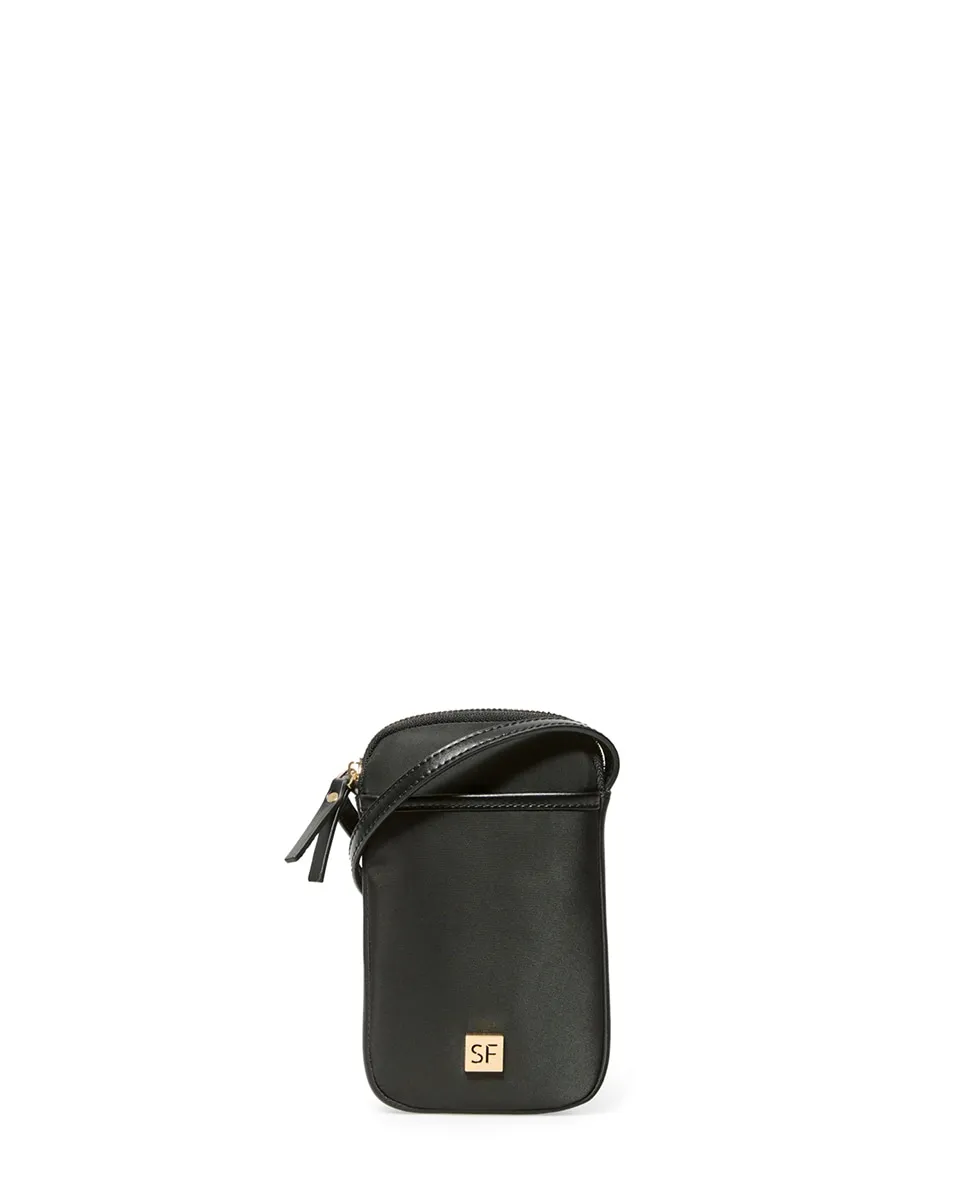 

Мобильный кошелек нейлоновый с молнией Sfera, черный