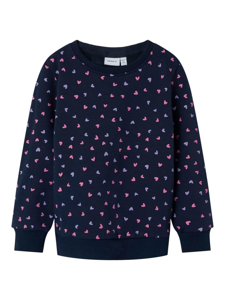 

Толстовка прямого кроя с круглым вырезом темно-синего цвета name it