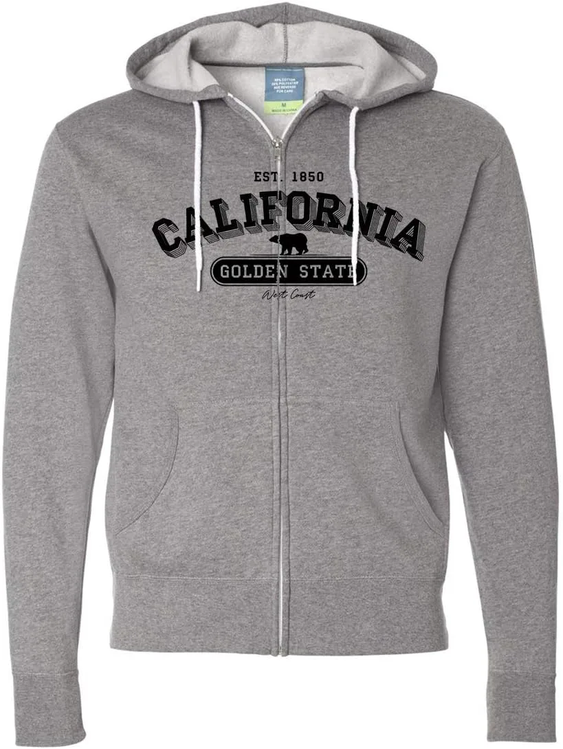 

Толстовка с капюшоном California Golden State 1850 Dolphin Shirt Co