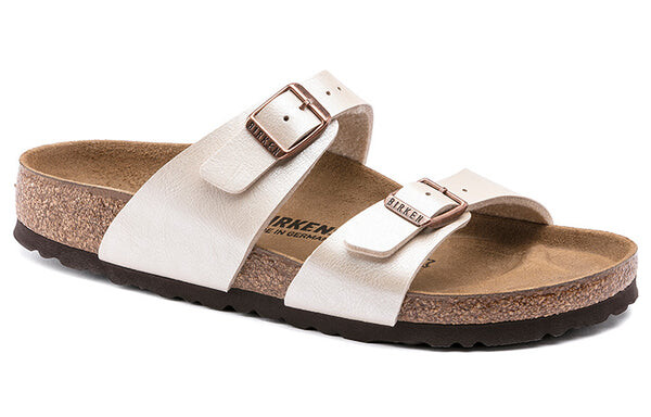 Тапочки sydney birko-flor graceful narrow fit sandals 'pearl white' Birkenstock, белый — фото 3