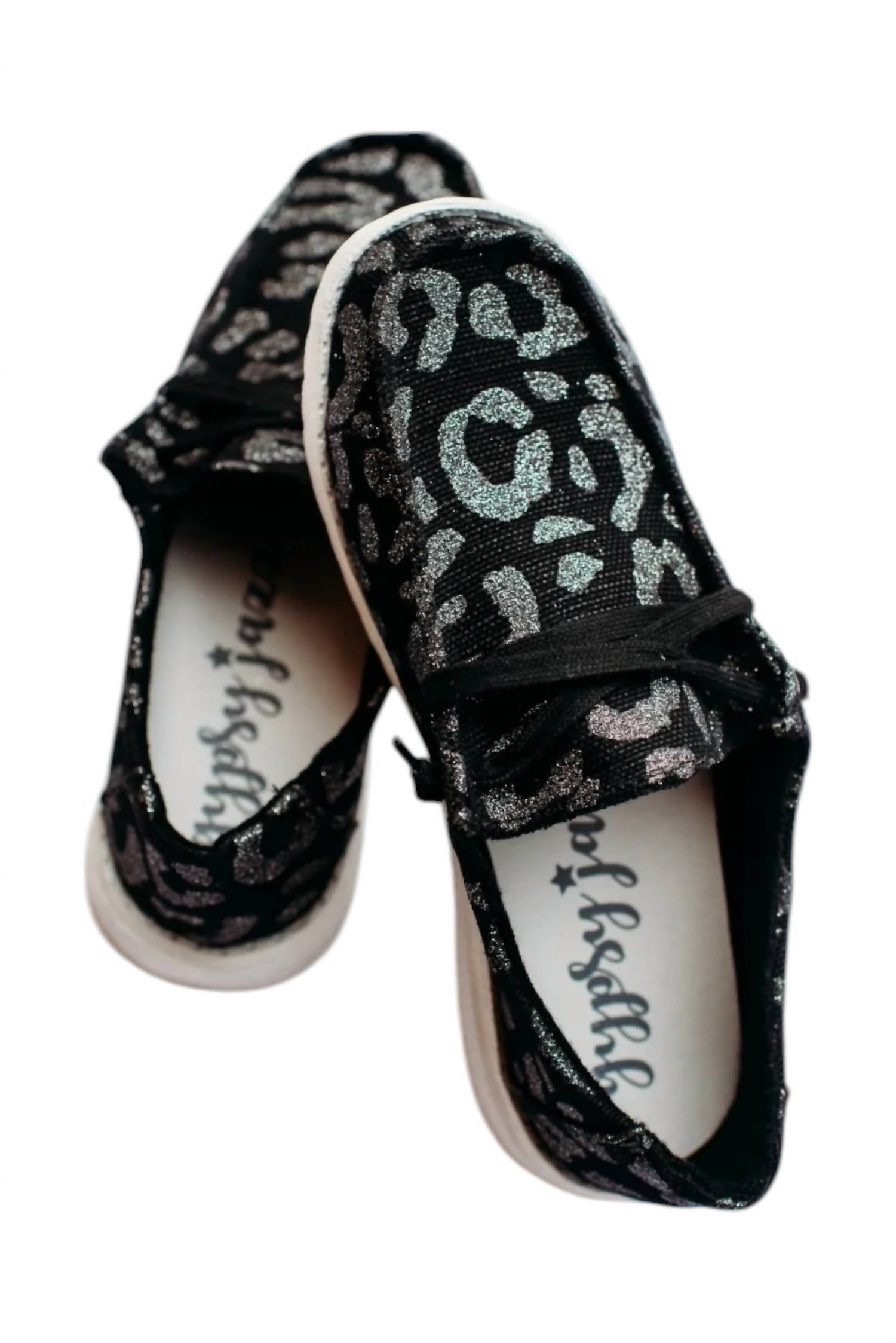 Женские кроссовки Dexter Slip On с черным леопардовым принтом Gypsy Jazz