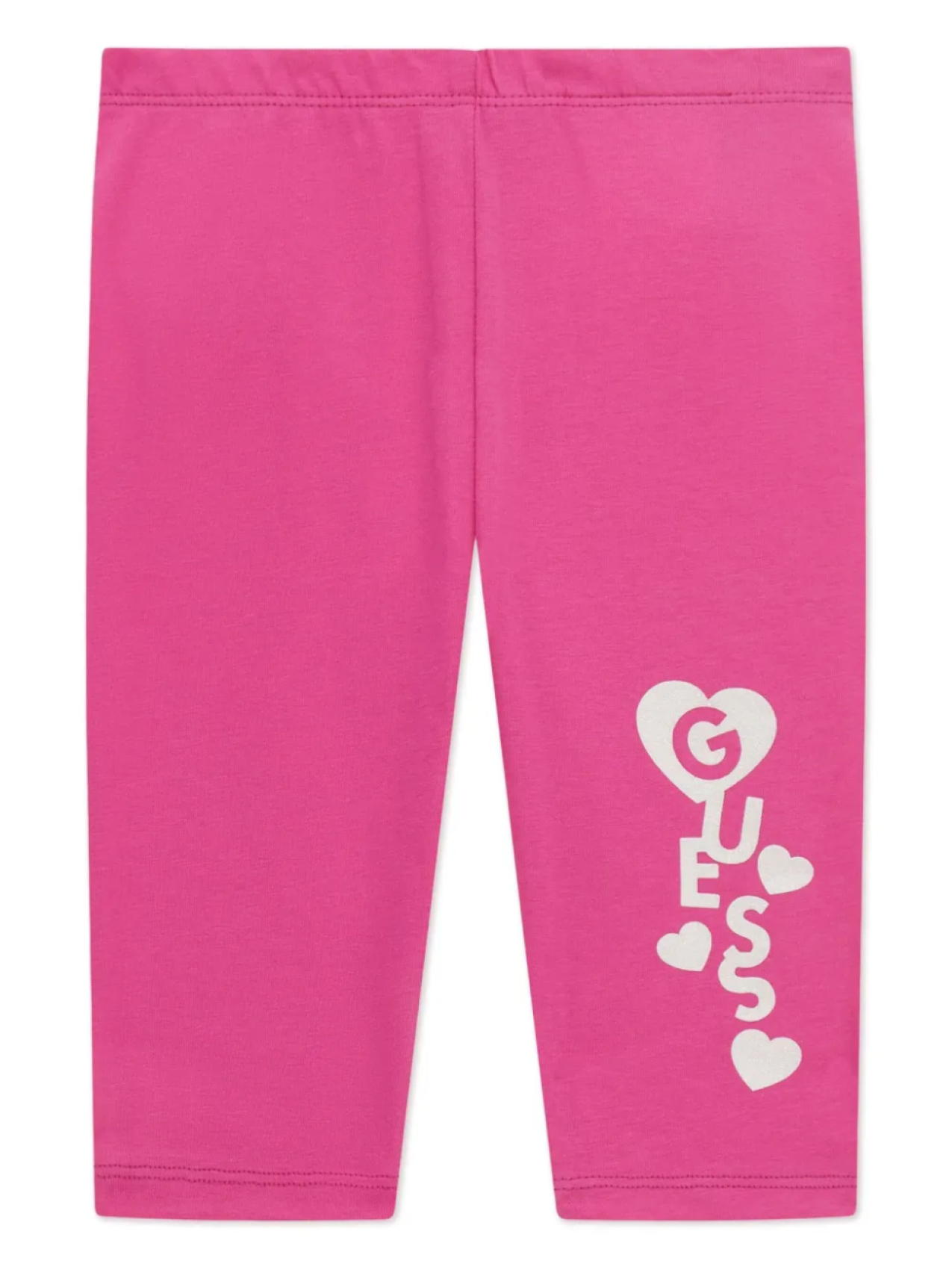 

Леггинсы с принтом в виде сердца guess kids, розовый