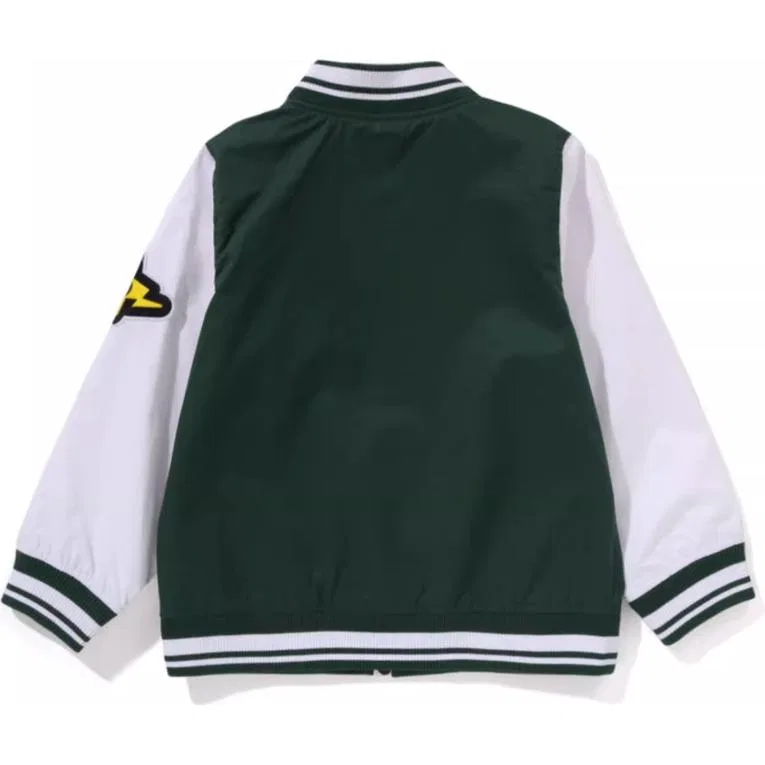 Бейсбольная куртка для детей A Bathing Ape зеленая — фото 3
