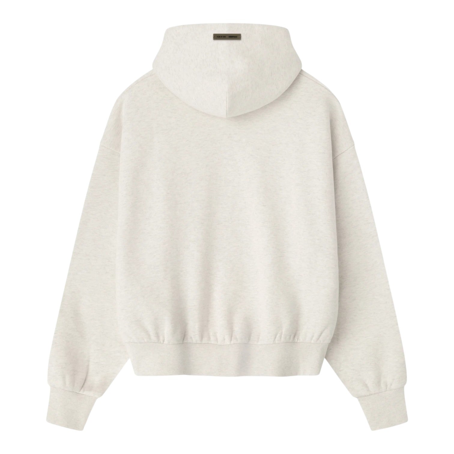 Толстовка Fear of God Essentials Embossed Classic Hoodie, цвет «Овсяный меланж» — фото 2