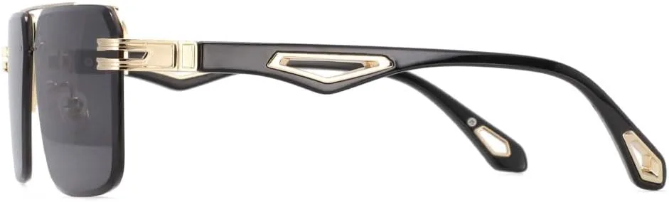 

Мужские солнцезащитные очки класса люкс, женские модные деловые очки, ретро-очки, очки с защитой от УФ-излучения UV400, винтажные очки LJTJTAV, Silver-black