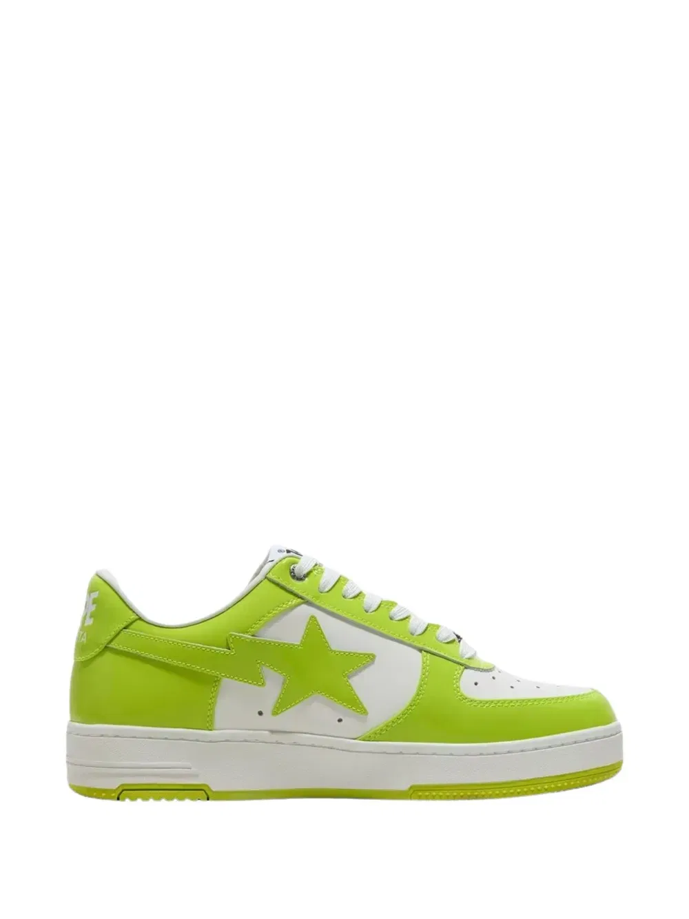 Кожаные кроссовки Bape Sta A Bathing Ape, зеленый