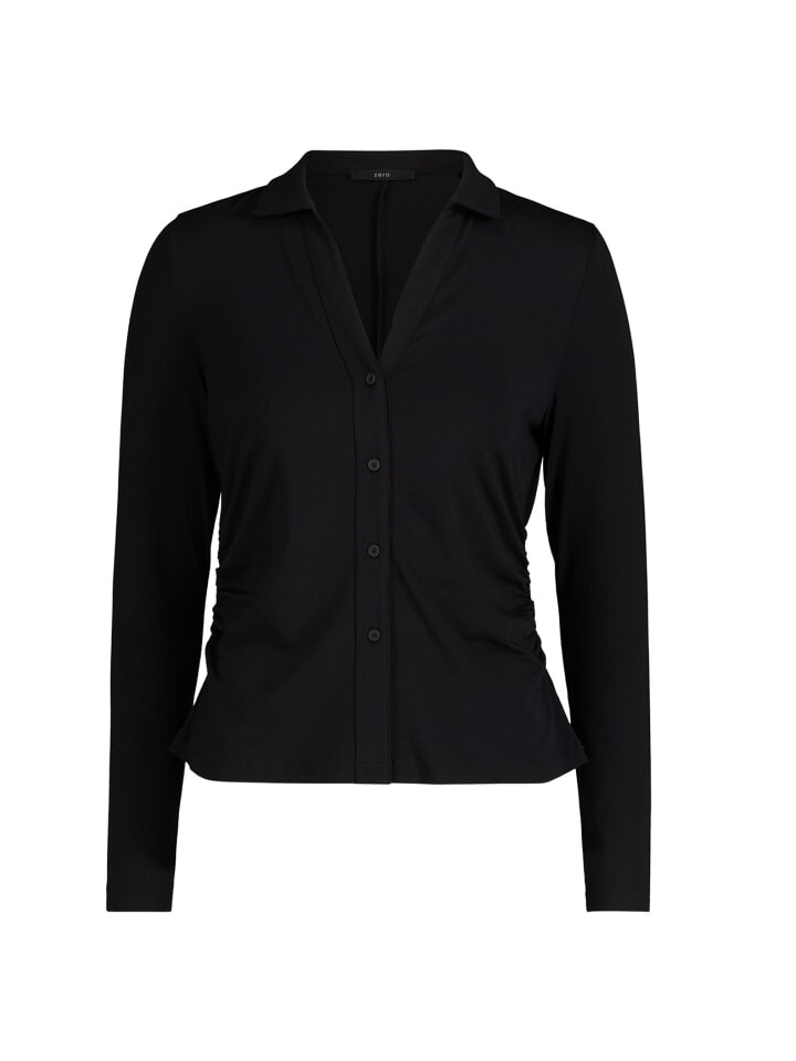 

Футболка Zero Shirt mit Knopfleiste, цвет Black Beauty