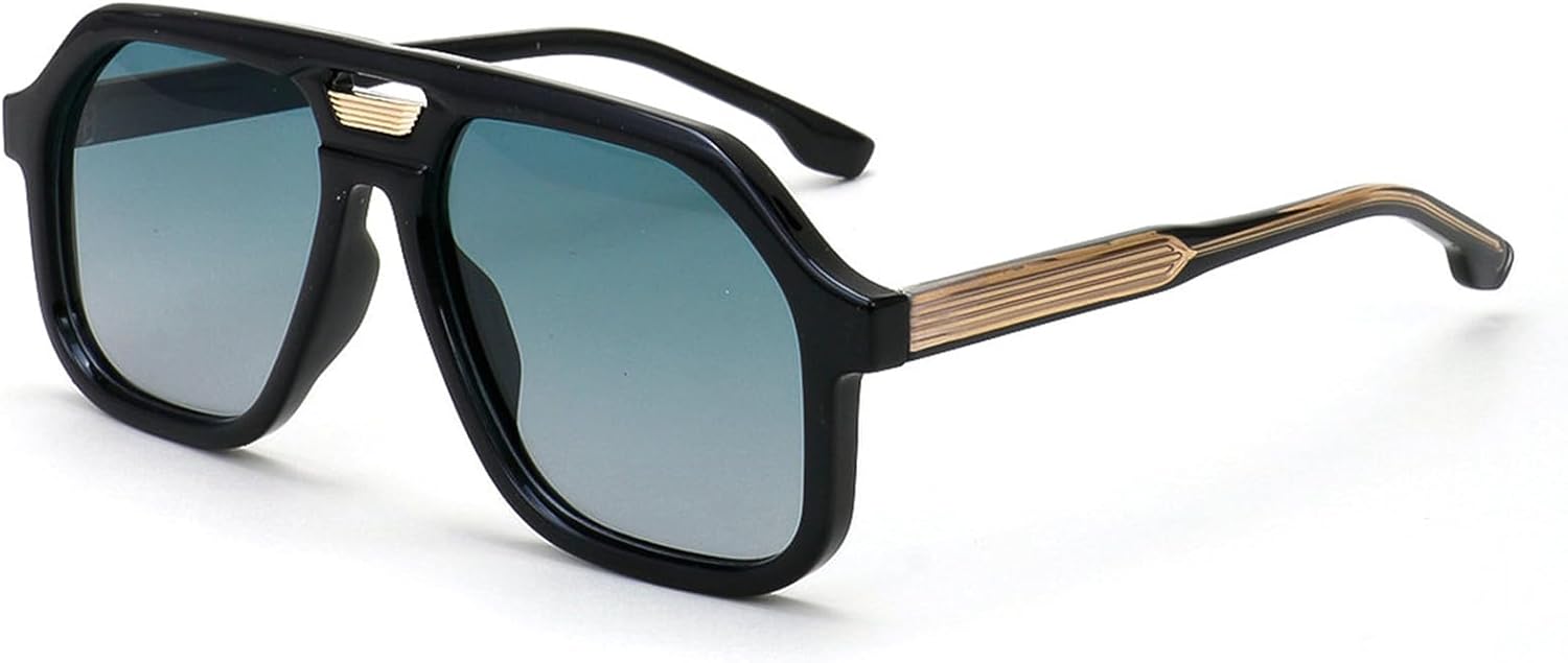 

Солнцезащитные очки Willochra Retro Oversized Pilot для женщин и мужчин, модные винтажные квадратные солнцезащитные очки в стиле 70-х, стильные, с защитой от УФ-излучения UV400, C3