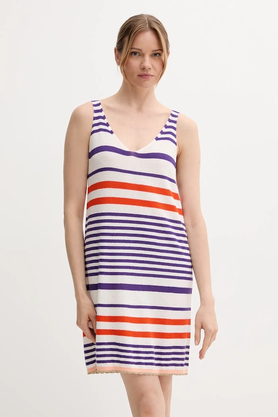 

Хлопковое платье United Colors Of Benetton, фиолетовый