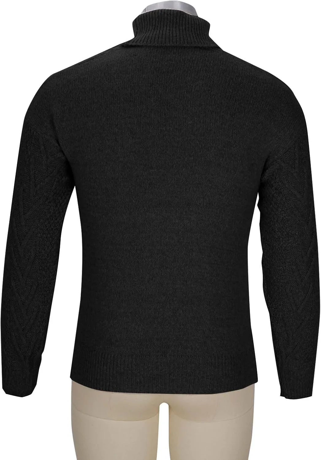 Мужской свитер-водолазка Slim Fit с длинным рукавом и узором Twist — фото 3