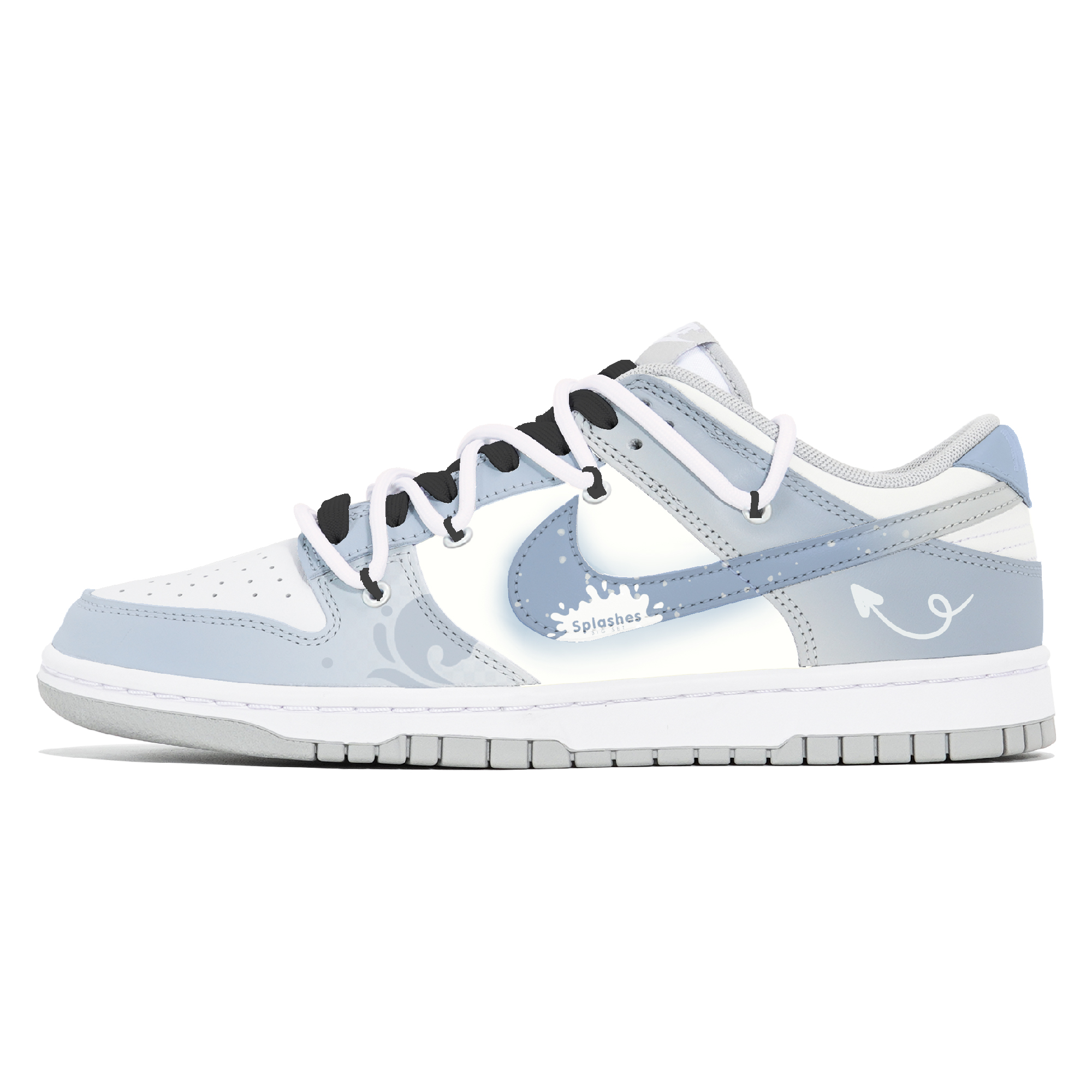 

Nike Кроссовки для скейтбординга Dunk, износостойкие, низкие, мужские, сине-белые