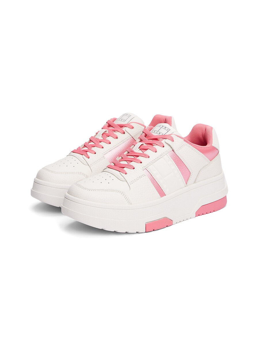 Кроссовки Tommy Jeans The Brooklyn, цвет Pink/White — фото 3