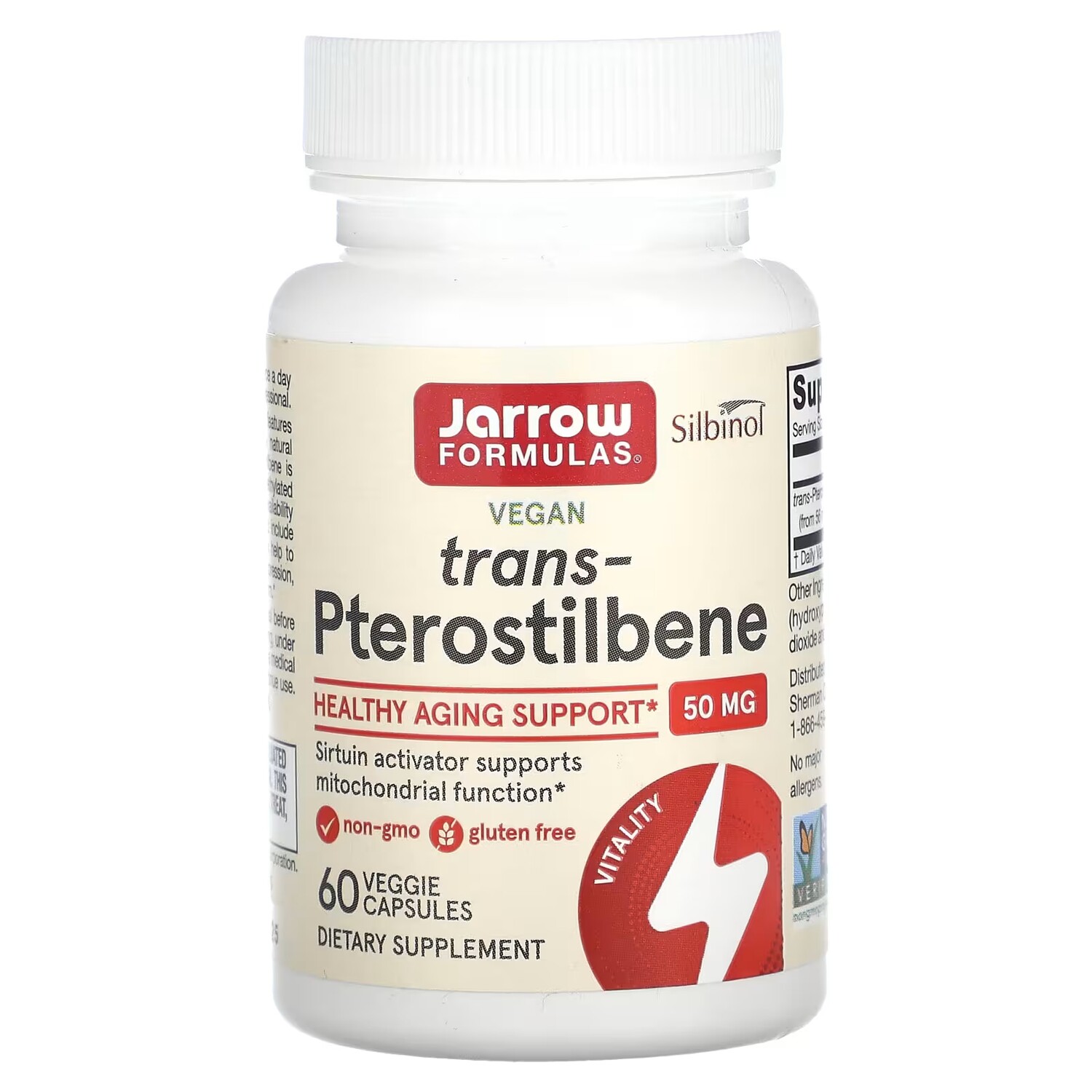

Jarrow Formulas Транс-птеростильбен, 60 капсул