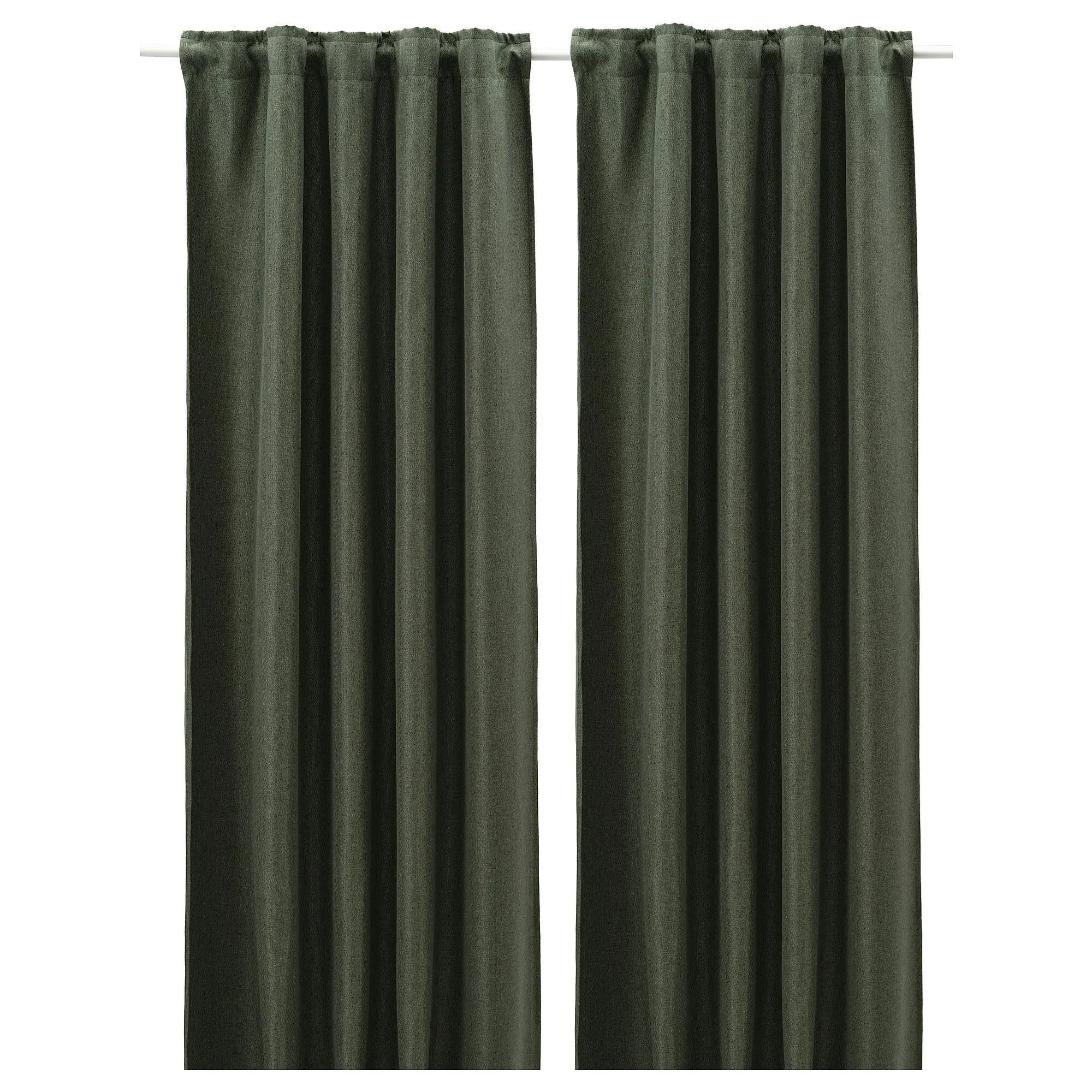 

Плотные шторы, 1 пара, темно-зеленые, 145х300 см, ANNAKAJSA IKEA