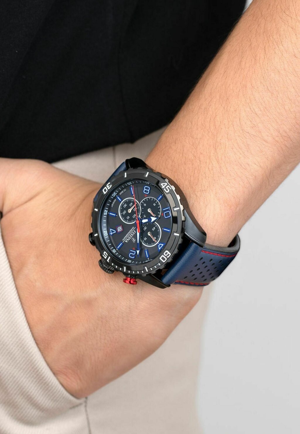 

Хронограф CHRONO SPORT Festina, цвет blue