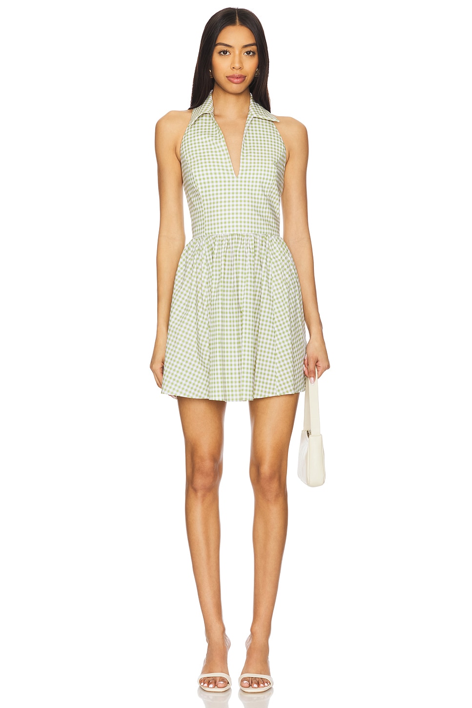 

Мини-платье Aya Caroline Constas, spinach gingham