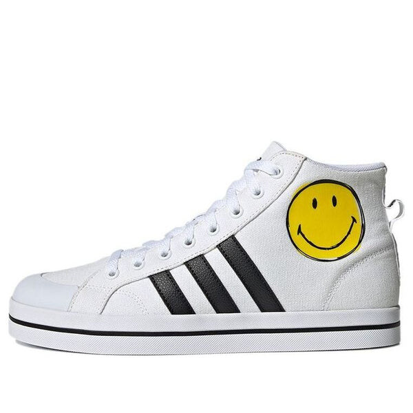 

Кроссовки neo bravada mid smiley face Adidas, белый