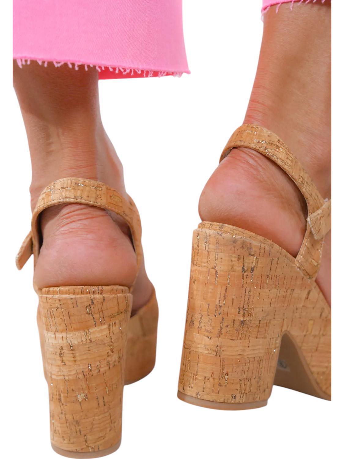 Женские сандалии Cheers в бежевом цвете Corkys Footwear — фото 3