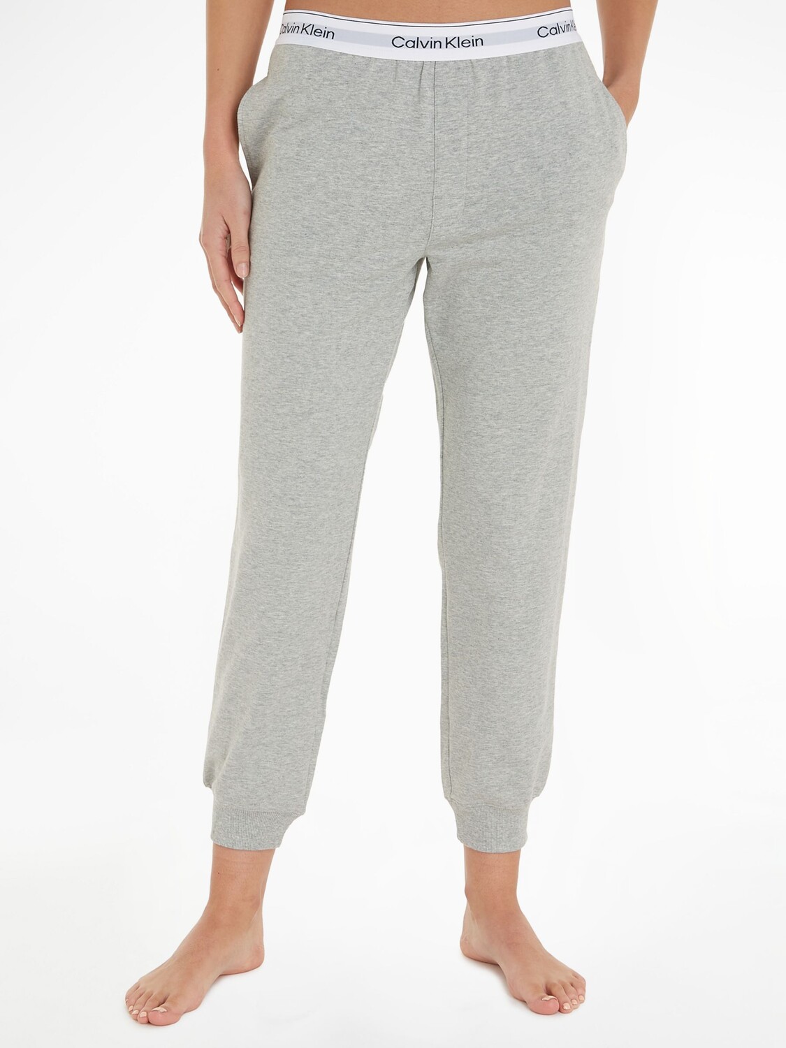 

Джоггеры Calvin Klein Modern Loungewear, серый