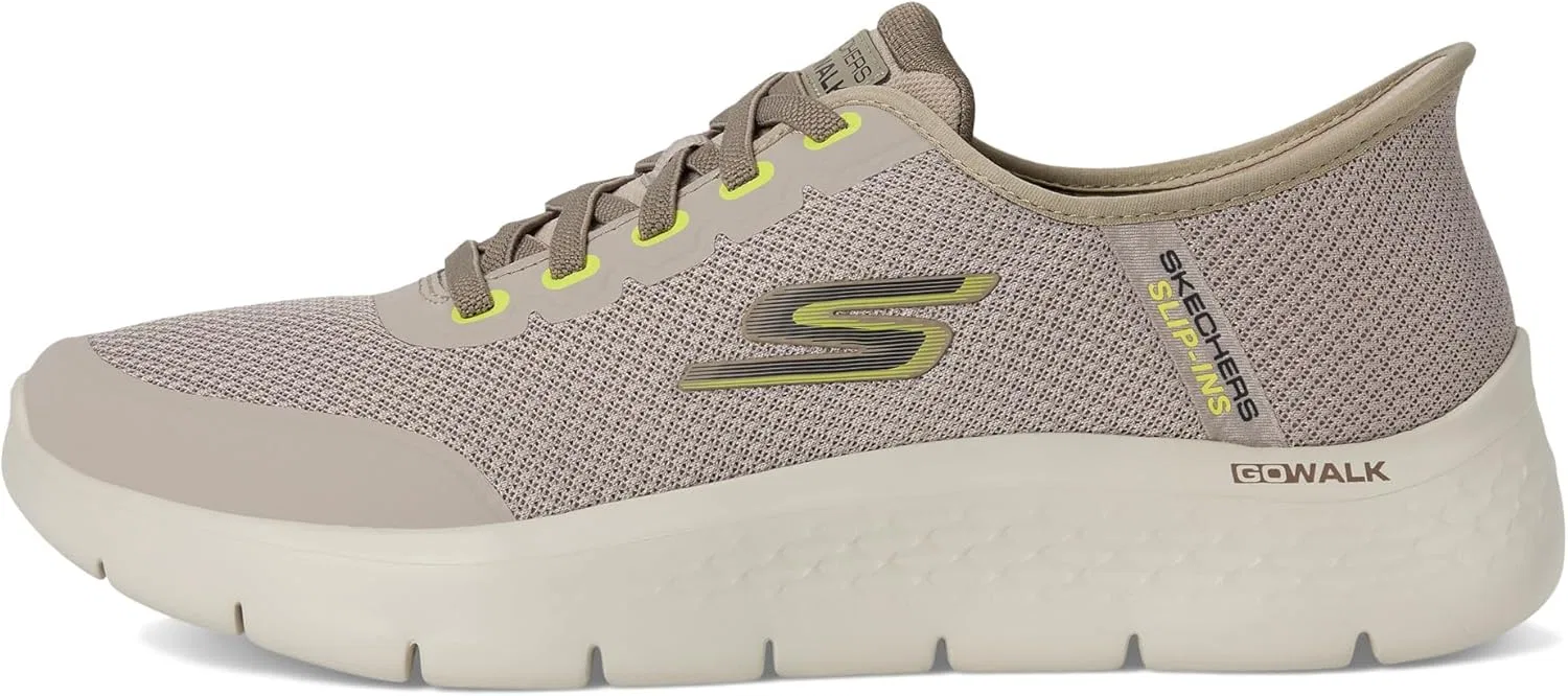 Мужские тапочки Skechers Herren GO Walk Flex - Черный — фото 4