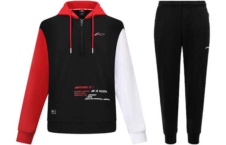 

Комплект худи LiNing Unisex черный+черный