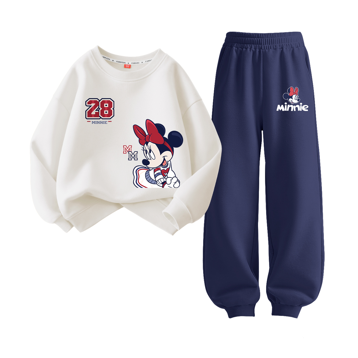 

Детский спортивный комплект Casual Sportswear 2 Piece Set Disney, белый