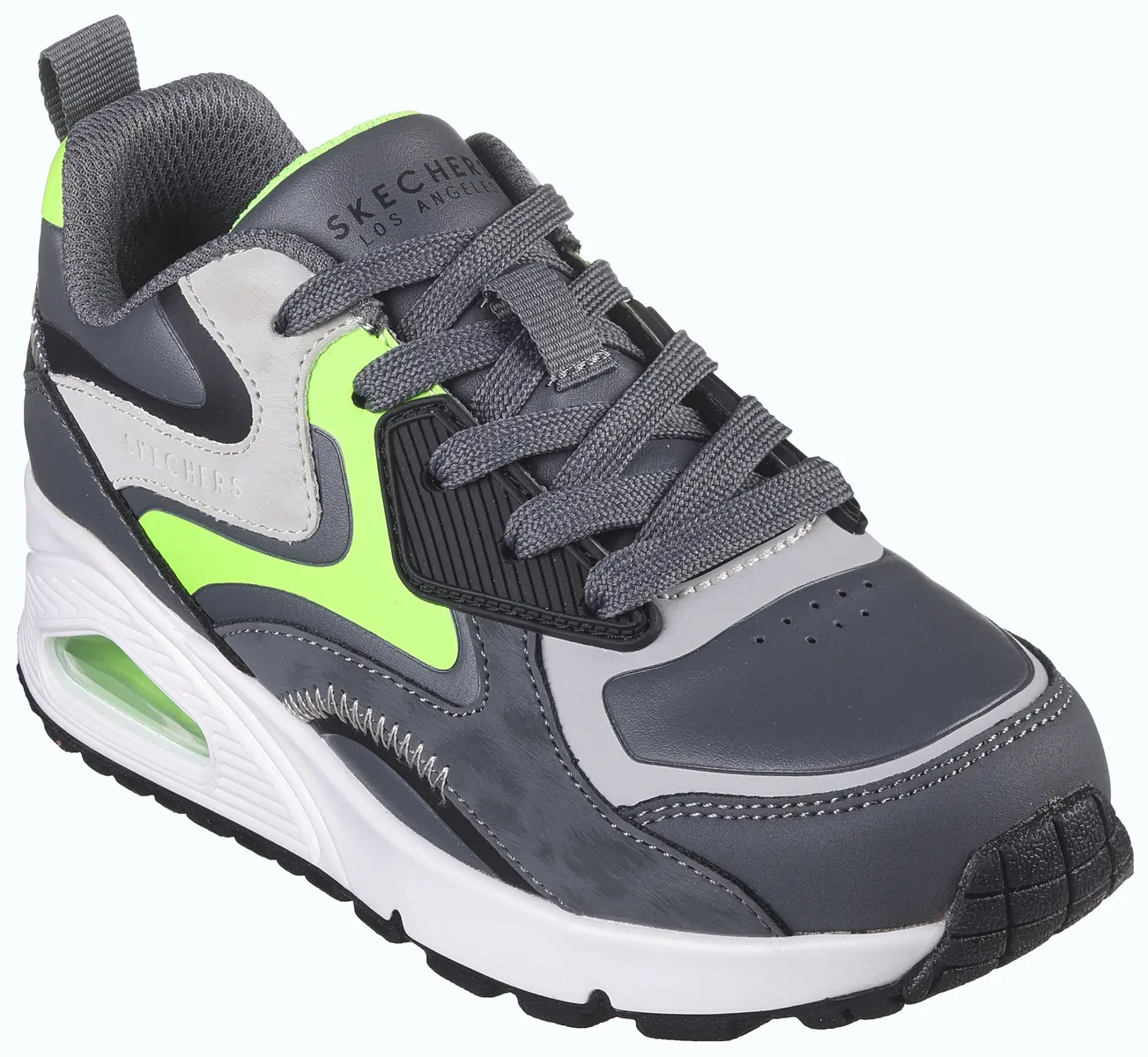 

Skechers Kids кроссовки на танкетке "UNO GEN1", с контрастной отделкой, повседневная обувь, полуботинки, туфли на шнуровке, цвет Grau-Limette