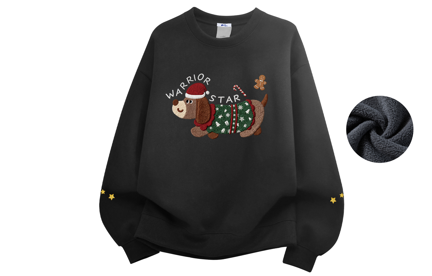 

Свитшот Unisex Crew Neck Moderate Heavyweight WARRIOR, темно-серый[thickened and fleece-lined]