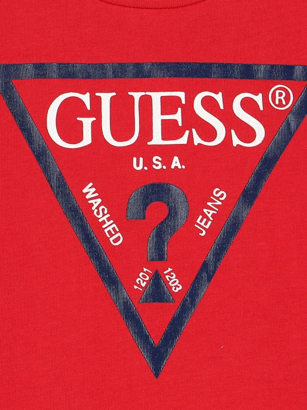 Футболка с принтом Guess Kids, красный — фото 3
