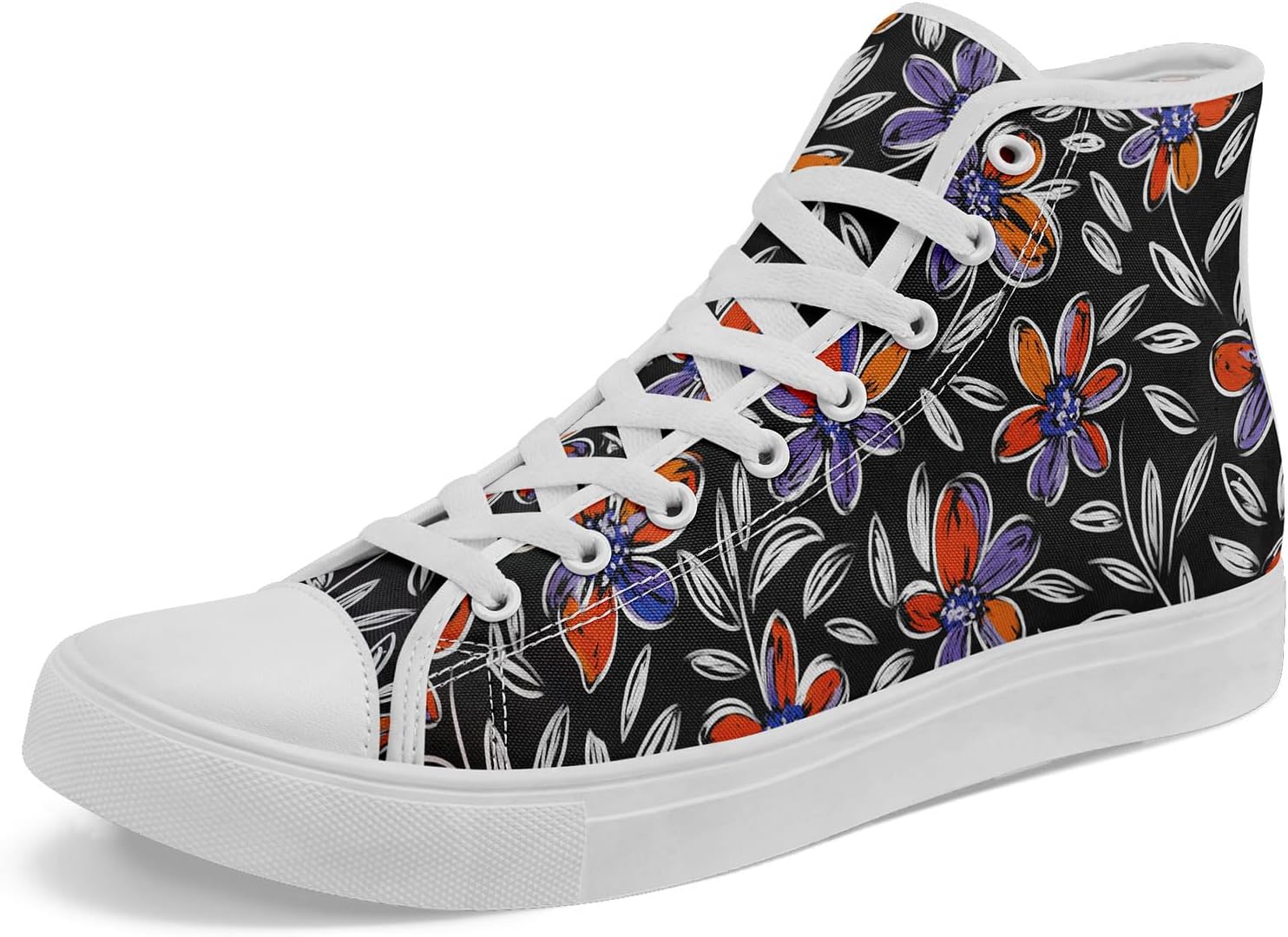 

Высокие кеды из холщовой ткани AWSOLE для мужчин и женщин, модный подарок, дышащие, унисекс, уличная обувь, плоские прогулочные туфли, белый/черный/красный/фиолетовый