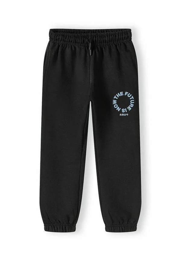 Спортивный костюм с круглым вырезом, принтом и джоггерами Minoti, Black — фото 4