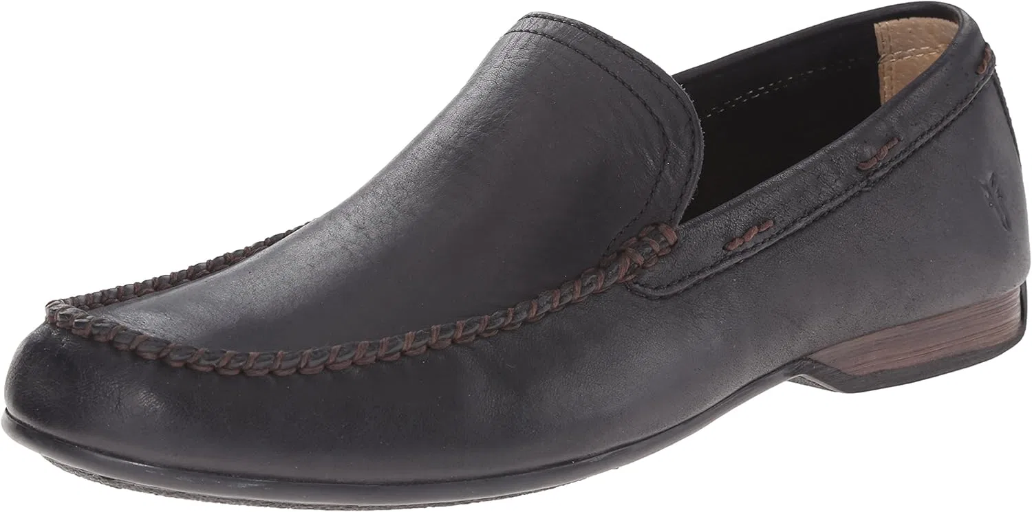 Лоферы из натуральной кожи с мокасиновой конструкцией Frye, Black - Renice