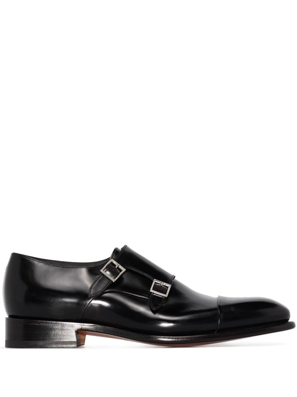 

Santoni туфли монки Carter, черный