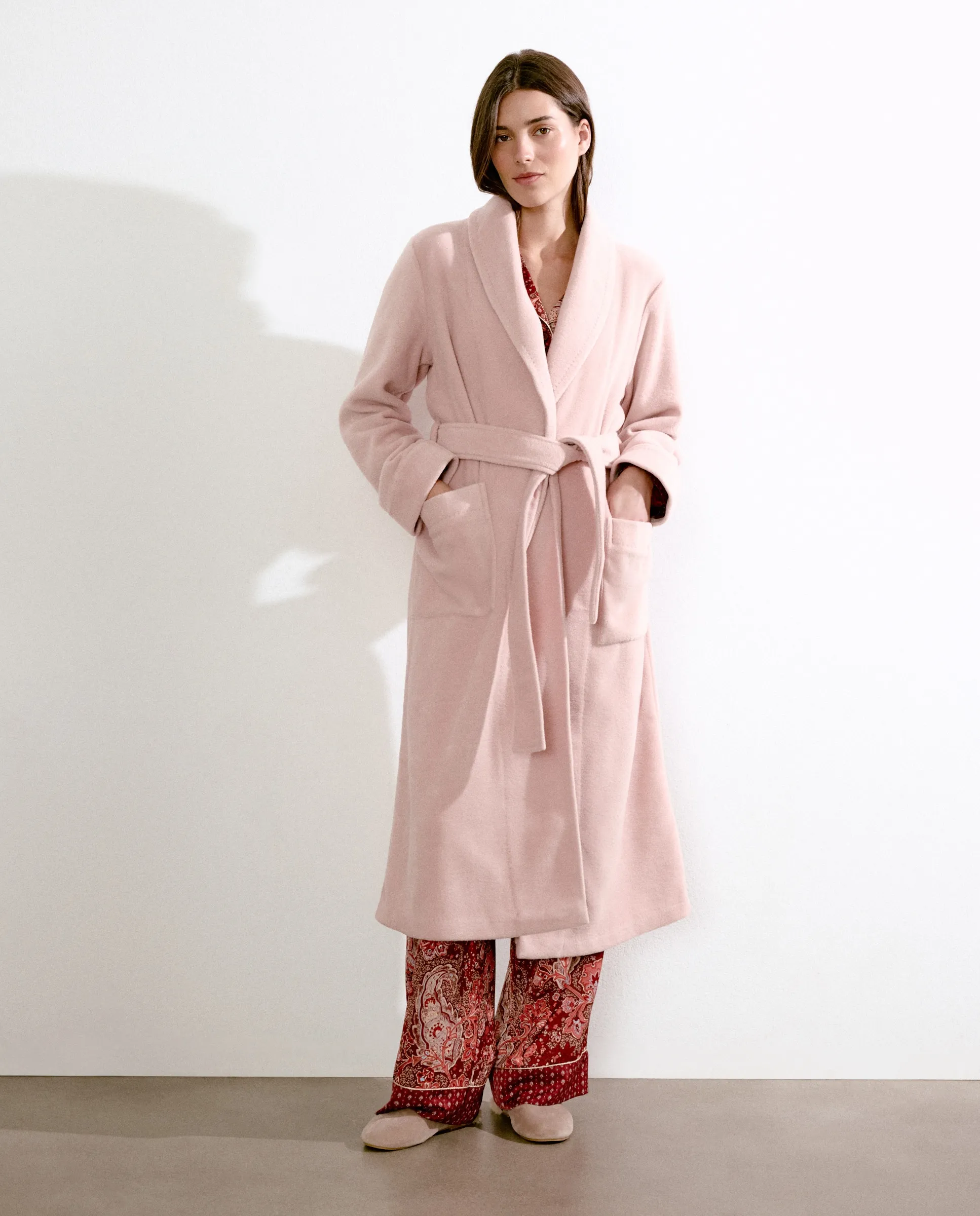 

Женский однотонный халат из полиэстера Énfasis, светло-коричневый