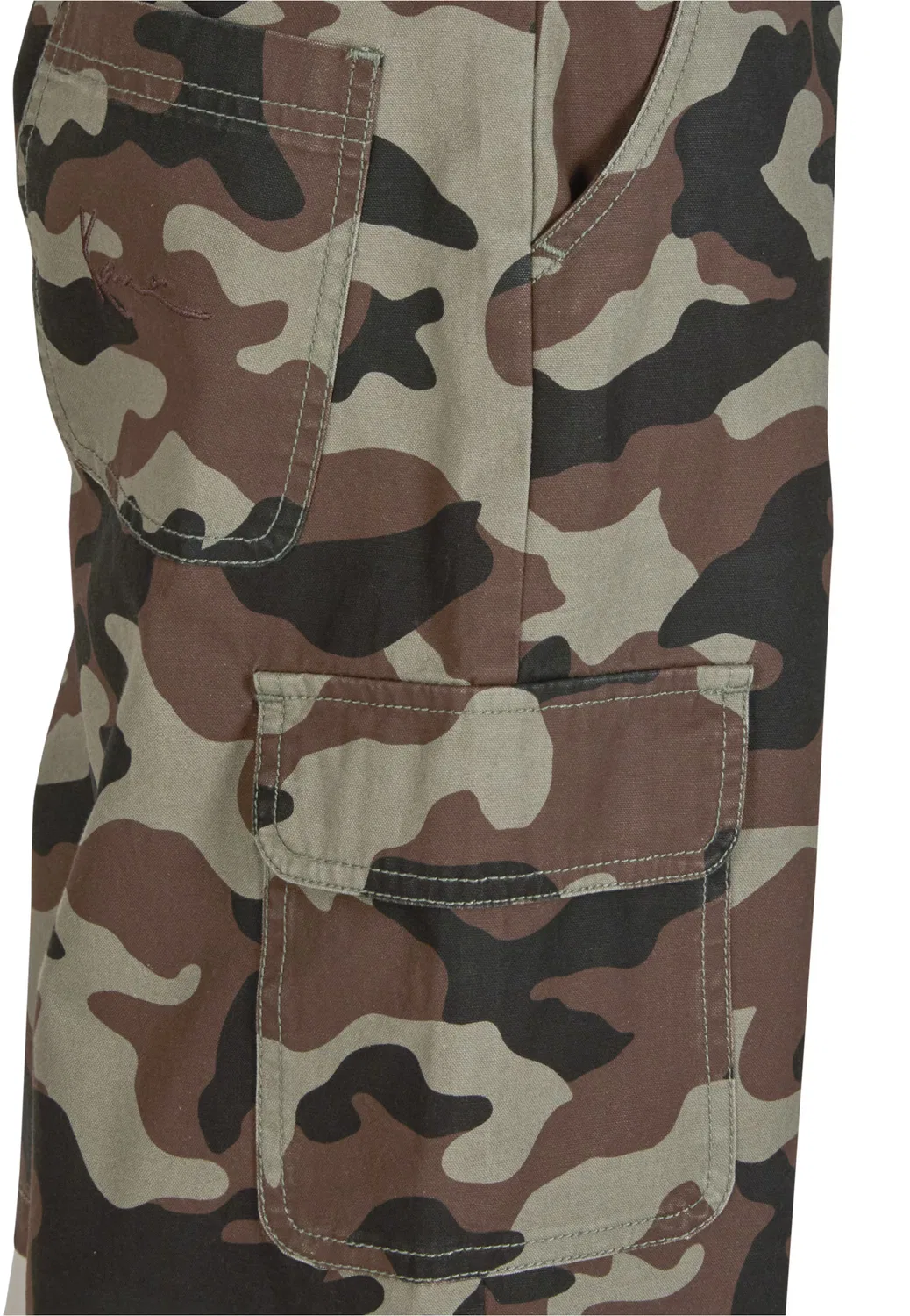 Широкие штаны Karl Kani, Khaki/Fir — фото 3