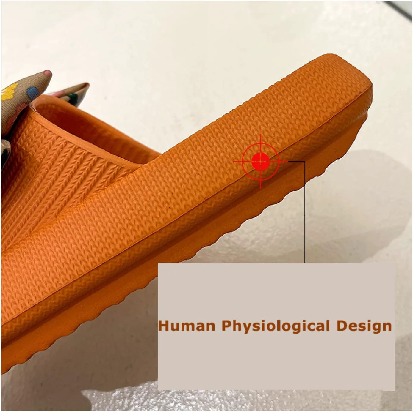 

Сандалии WALDOR с рефлексологией для мужчин и женщин, массажные тапочки для ног для мужчин и женщин, сандалии с бантом, универсальные нескользящие платформенные сандалии, оранжевые, 42/43 WALLDOR