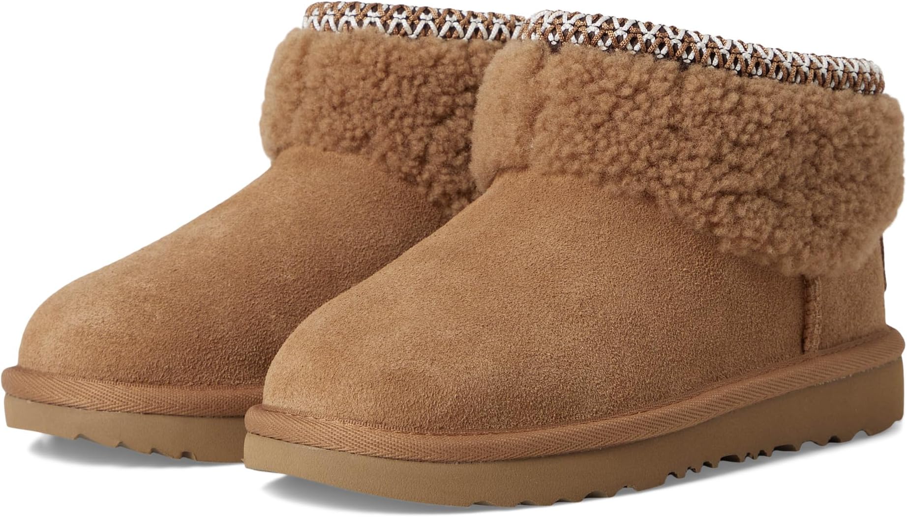 

Ботинки UGG Kids Classic Ultra Mini Maxi Curly, цвет Chestnut