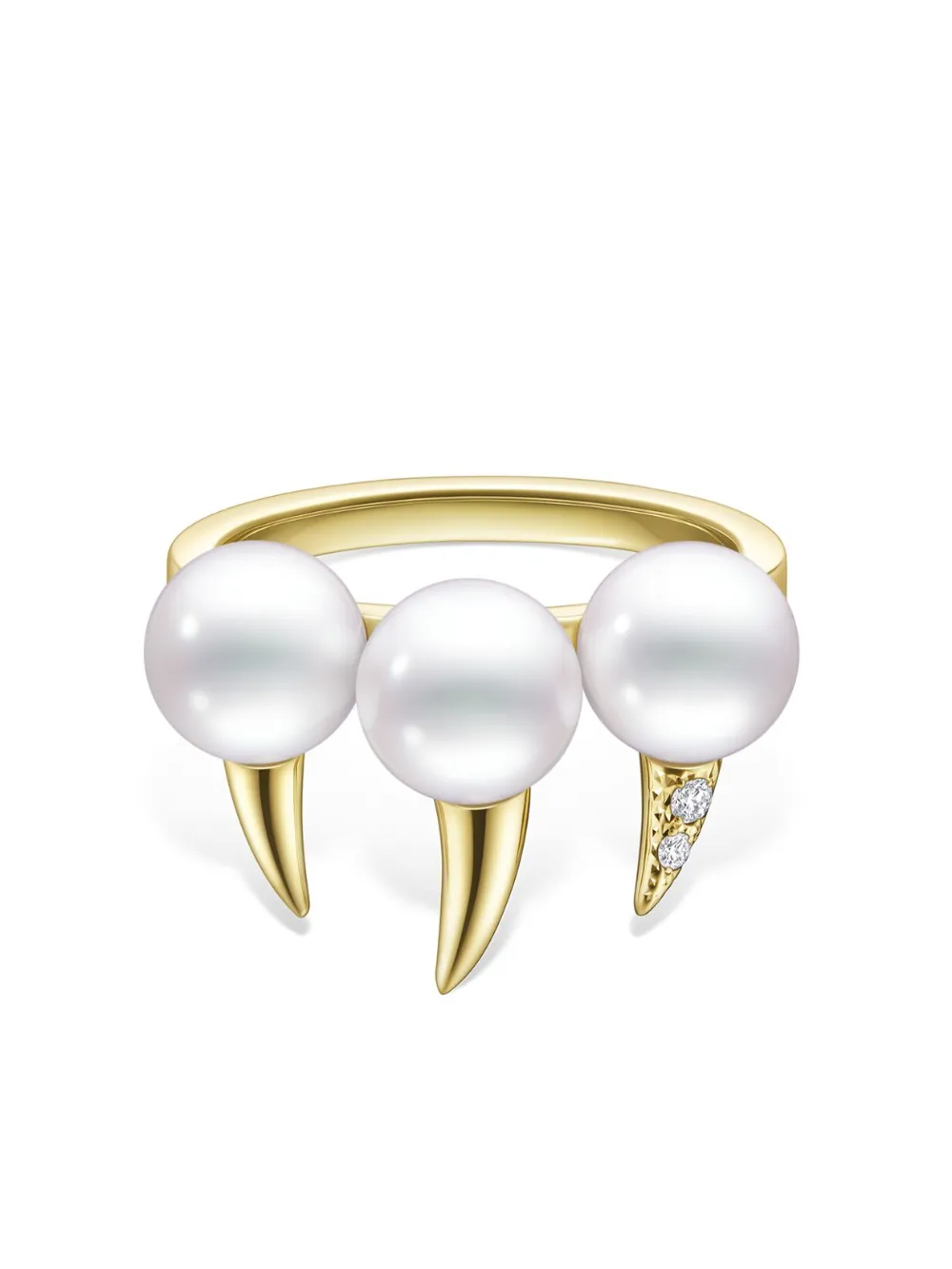 

Кольцо Collection Line Danger Fang из желтого золота с жемчугом TASAKI, золотой