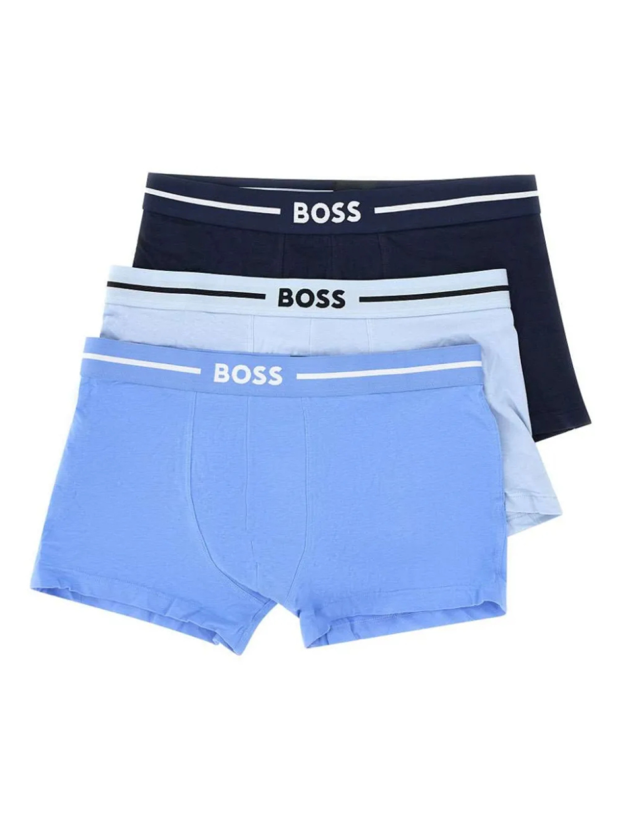 

Трусы-брифы с логотипом BOSS и поясом (упаковка из трех штук), синий