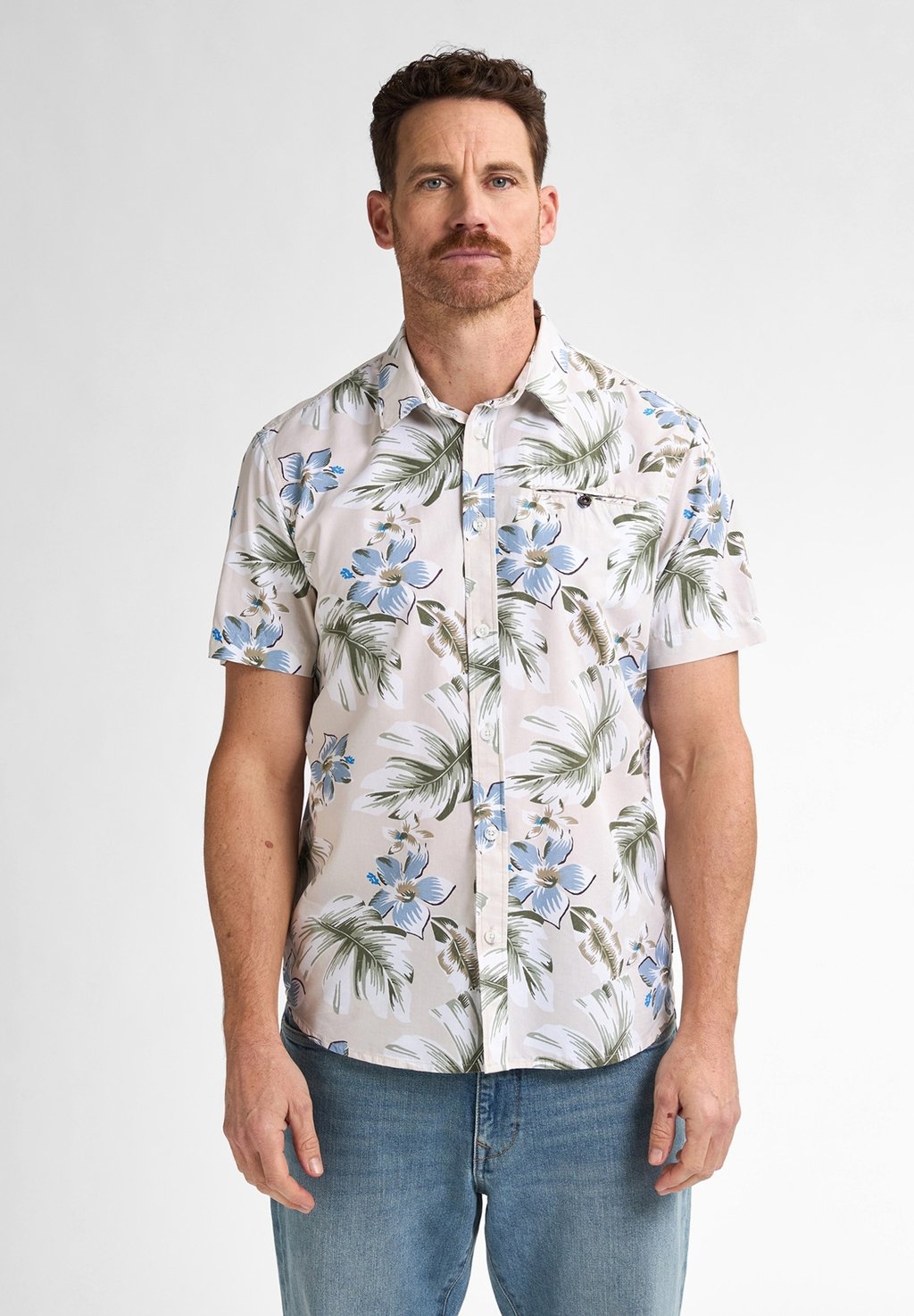 

Рубашка ALL-OVER PRINT SHIRT CONCHLINE Petrol Industries, цвет Seashell