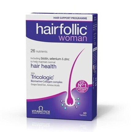 

Vitabiotics Hairfollic Женщина 60 таблеток