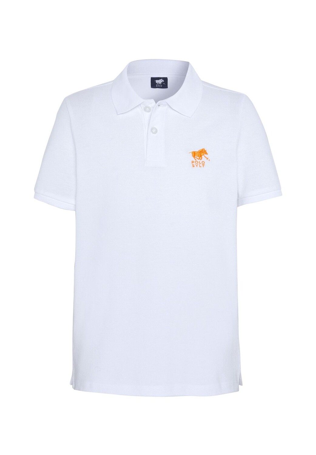 

Рубашка-поло с вышивкой этикеток POLO SYLT, цвет Bright White